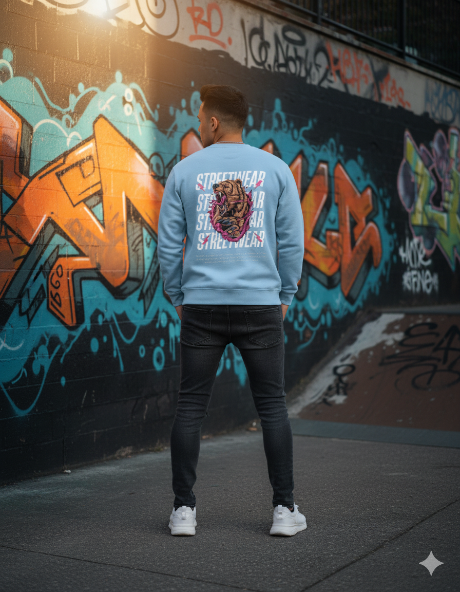 Dravon Streetwear Bear Sweatshirt