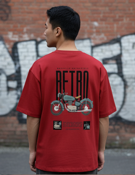 Retro Roadster Oversized Cotton Tee