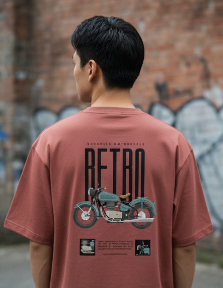 Retro Roadster Oversized Cotton Tee
