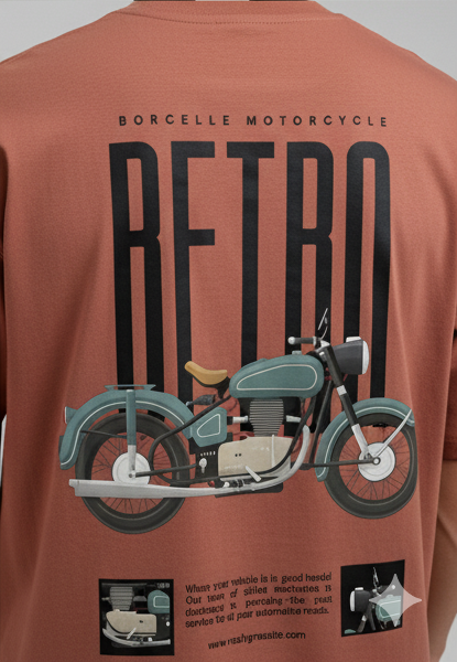 Retro Roadster Oversized Cotton Tee