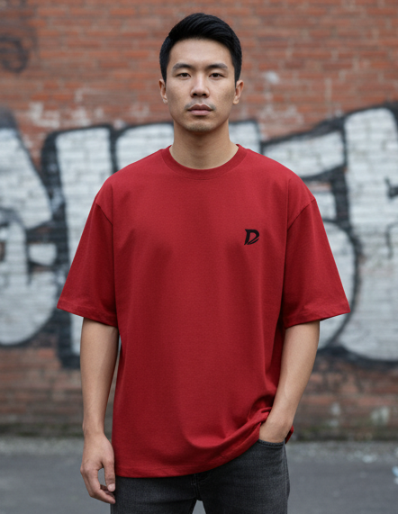 Retro Roadster Oversized Cotton Tee